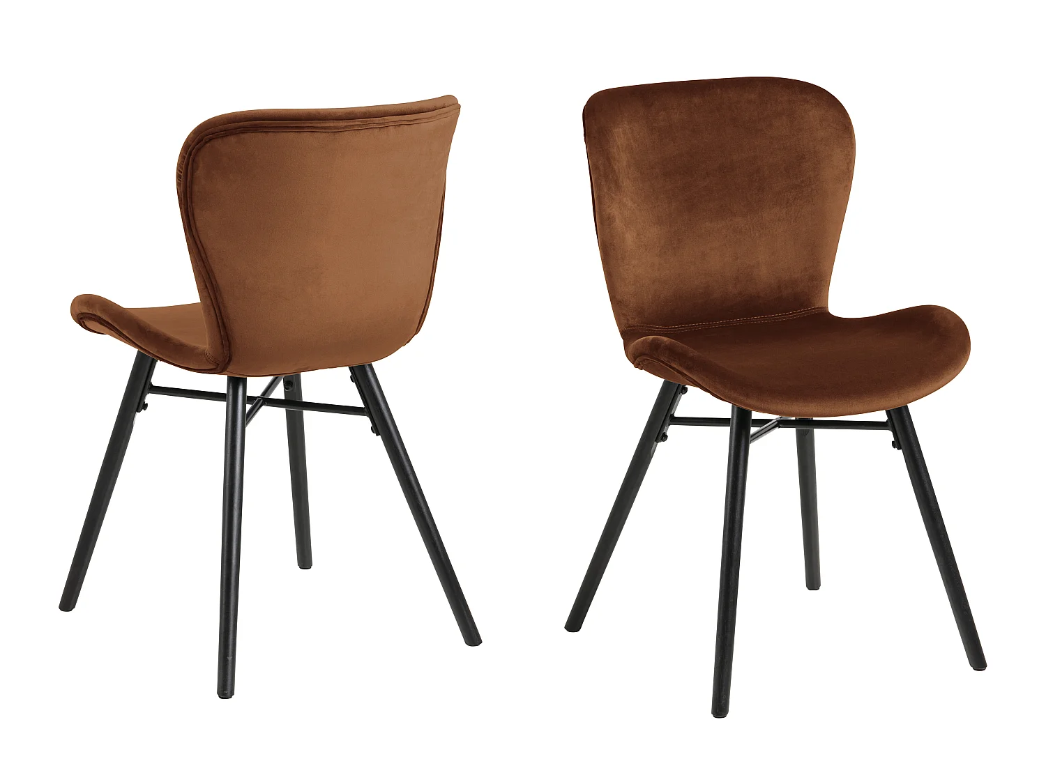 Bali Esszimmerstuhl orange.