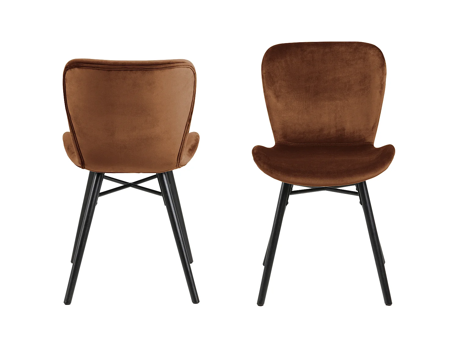 Bali Chaise de salle à manger orange.