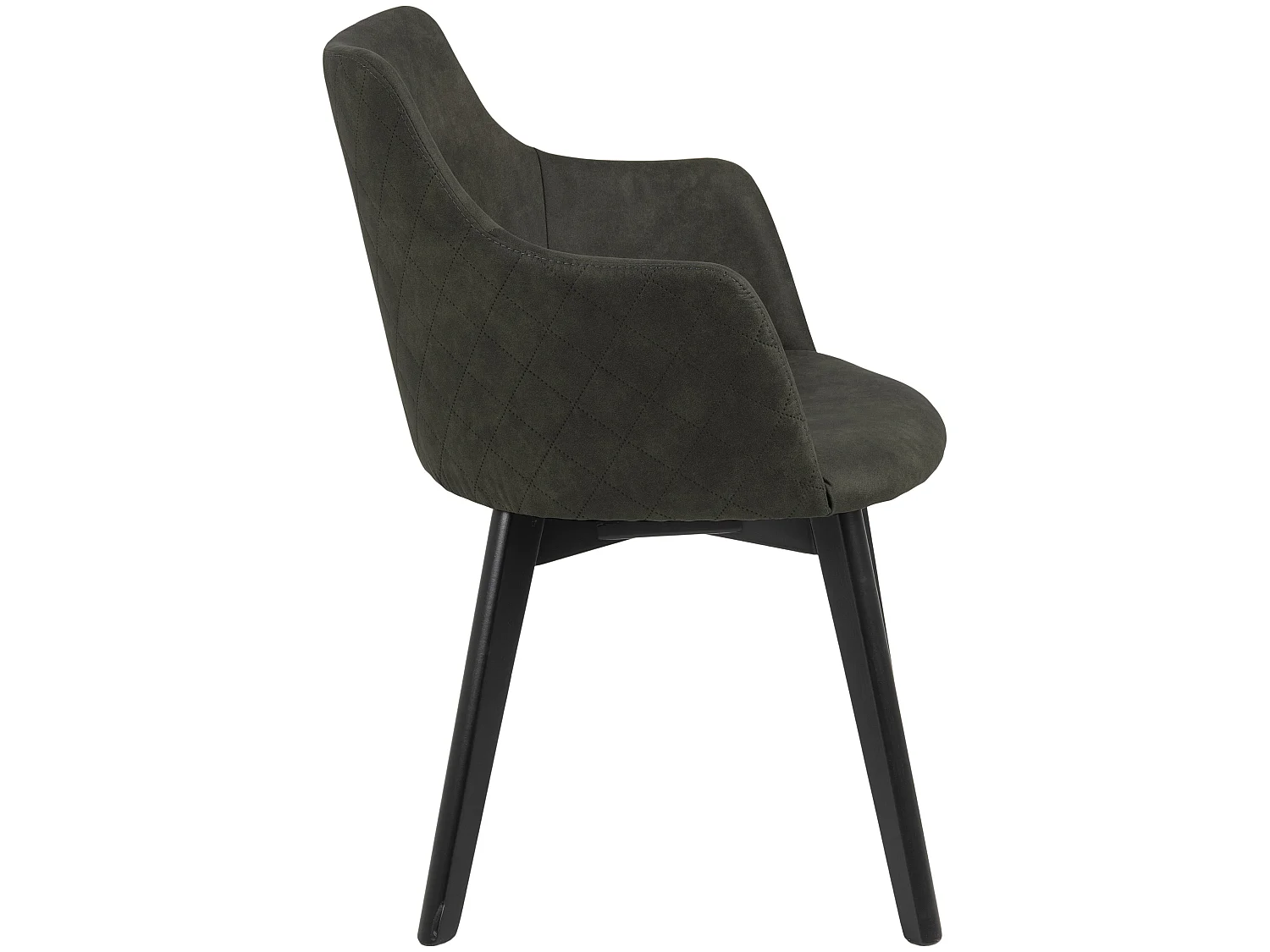 Bea Chaise de salle à manger avec accoudoirs, vert.