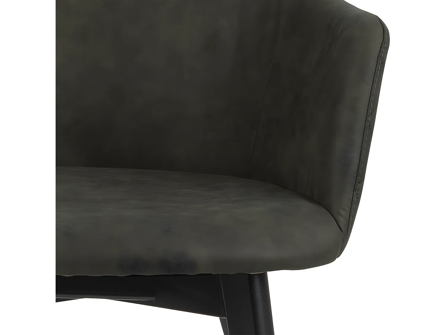 Bea Chaise de salle à manger avec accoudoirs, vert.