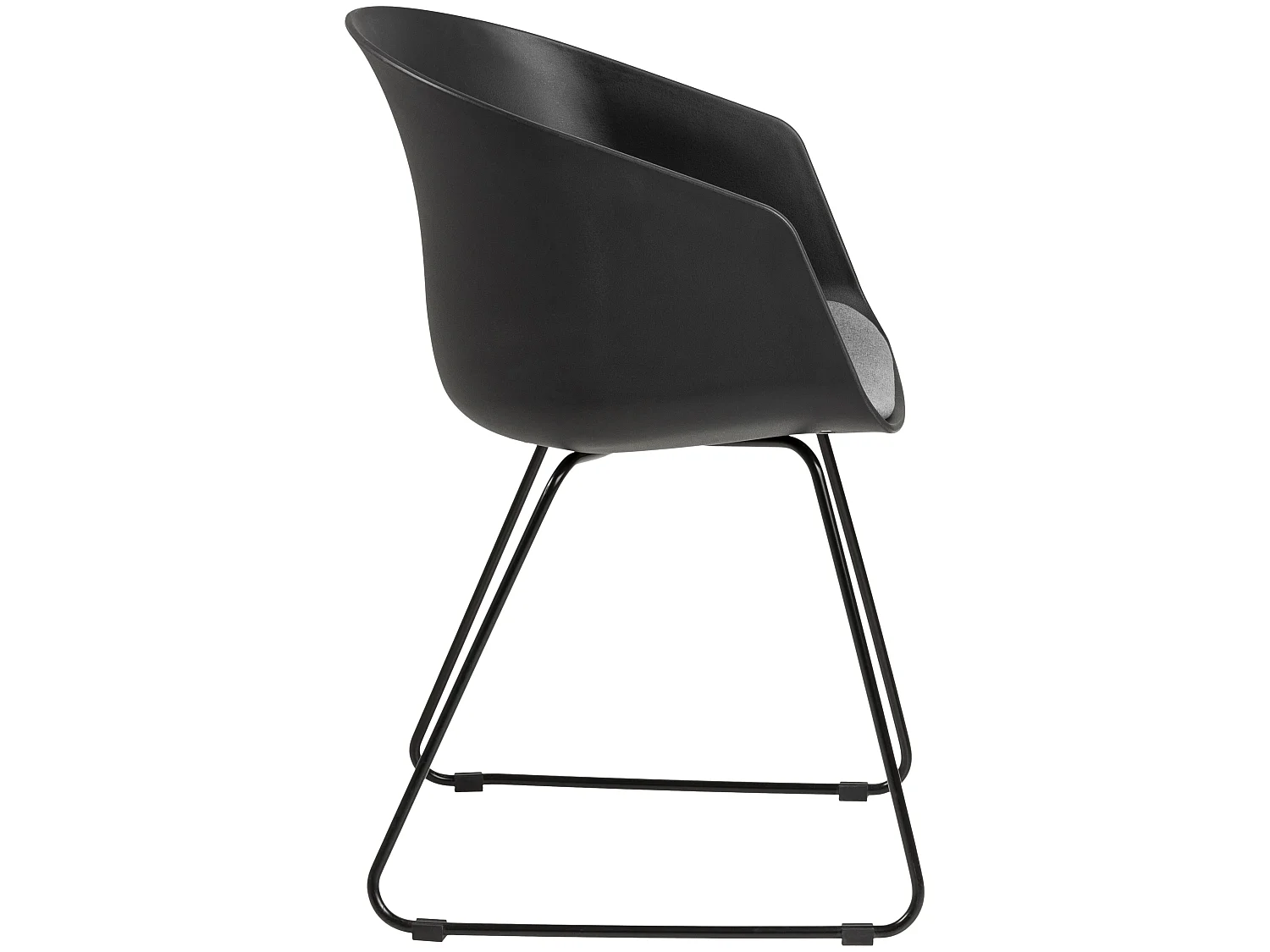 Momo eetkamerstoel zwart, grijs.