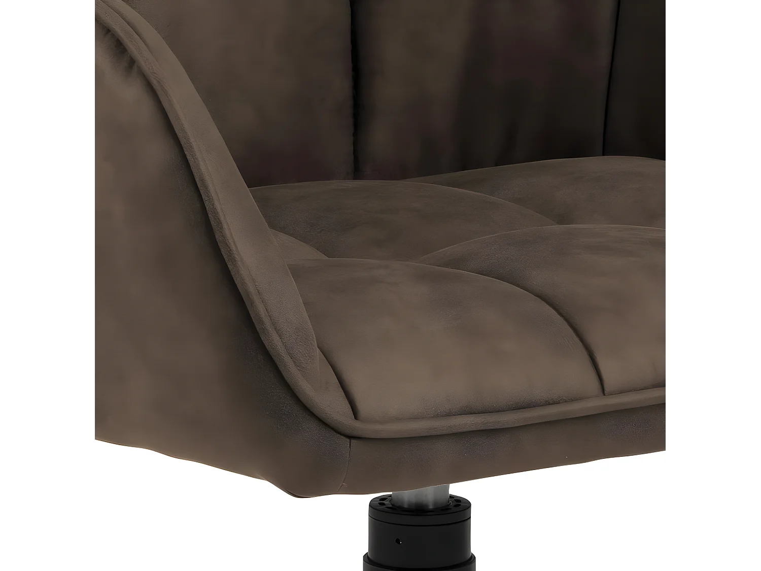 Brenda Esszimmerstuhl mit Armlehnen und Drehfunktion braun.