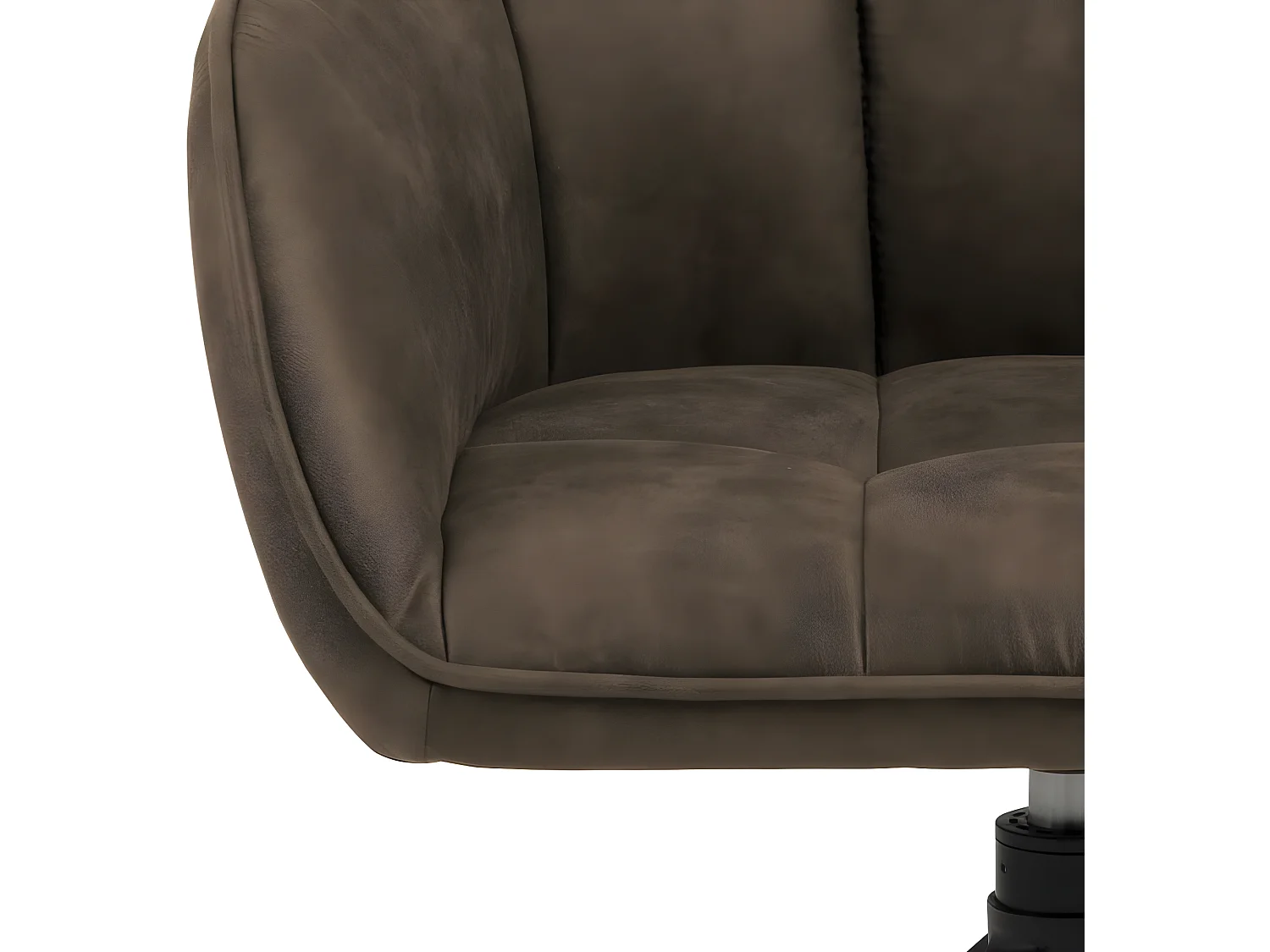 Brenda Esszimmerstuhl mit Armlehnen und Drehfunktion braun.