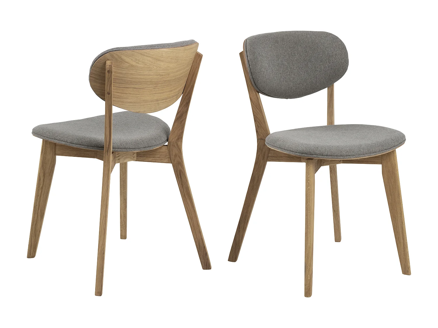 Minsk eetkamerstoel grijs.