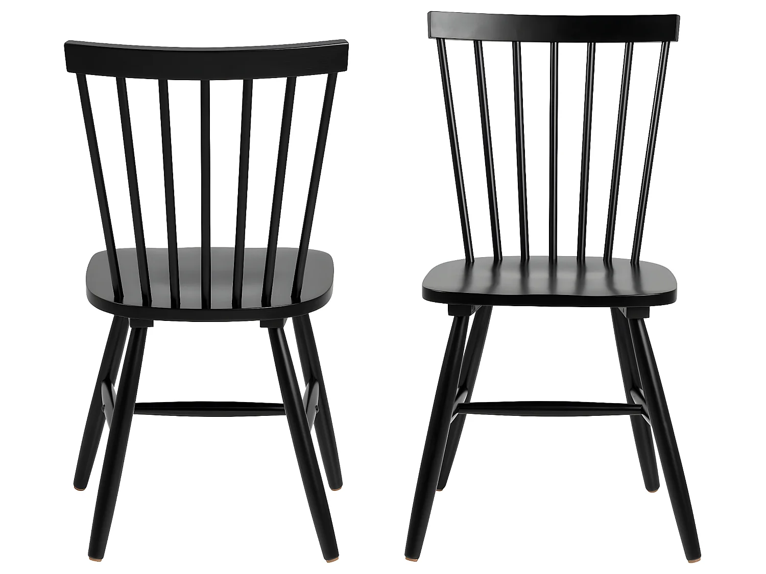 Riana eetkamerstoel zwart.