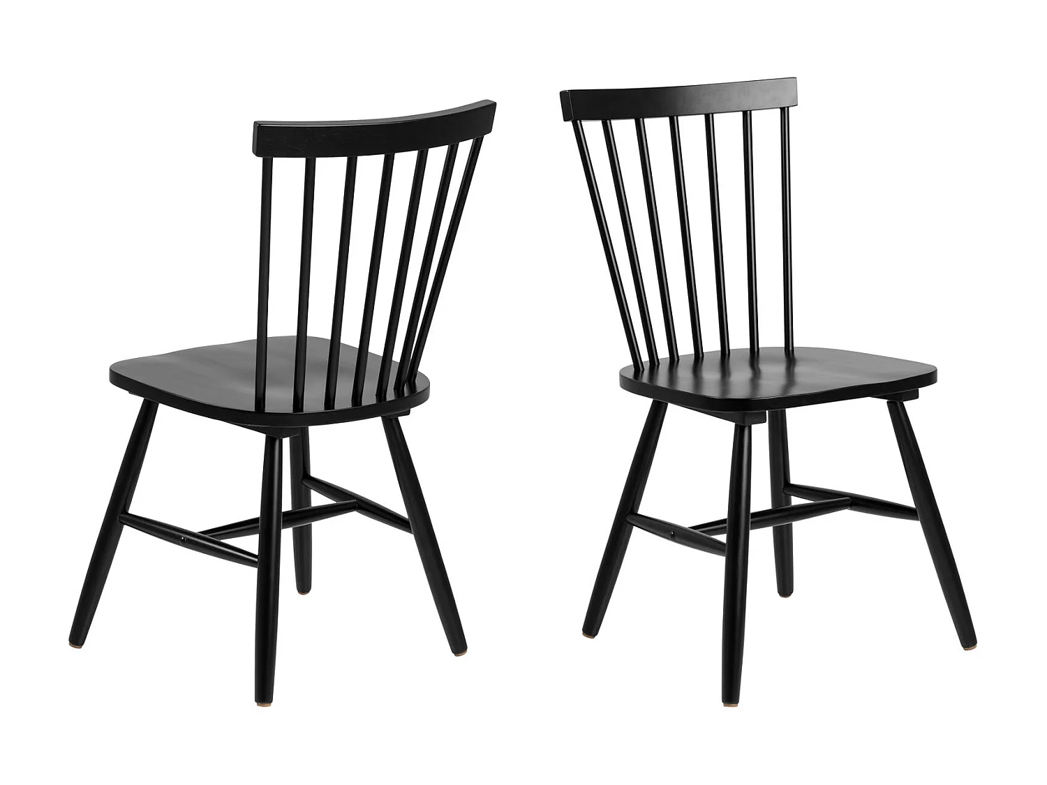 Silla de comedor Riano negra.