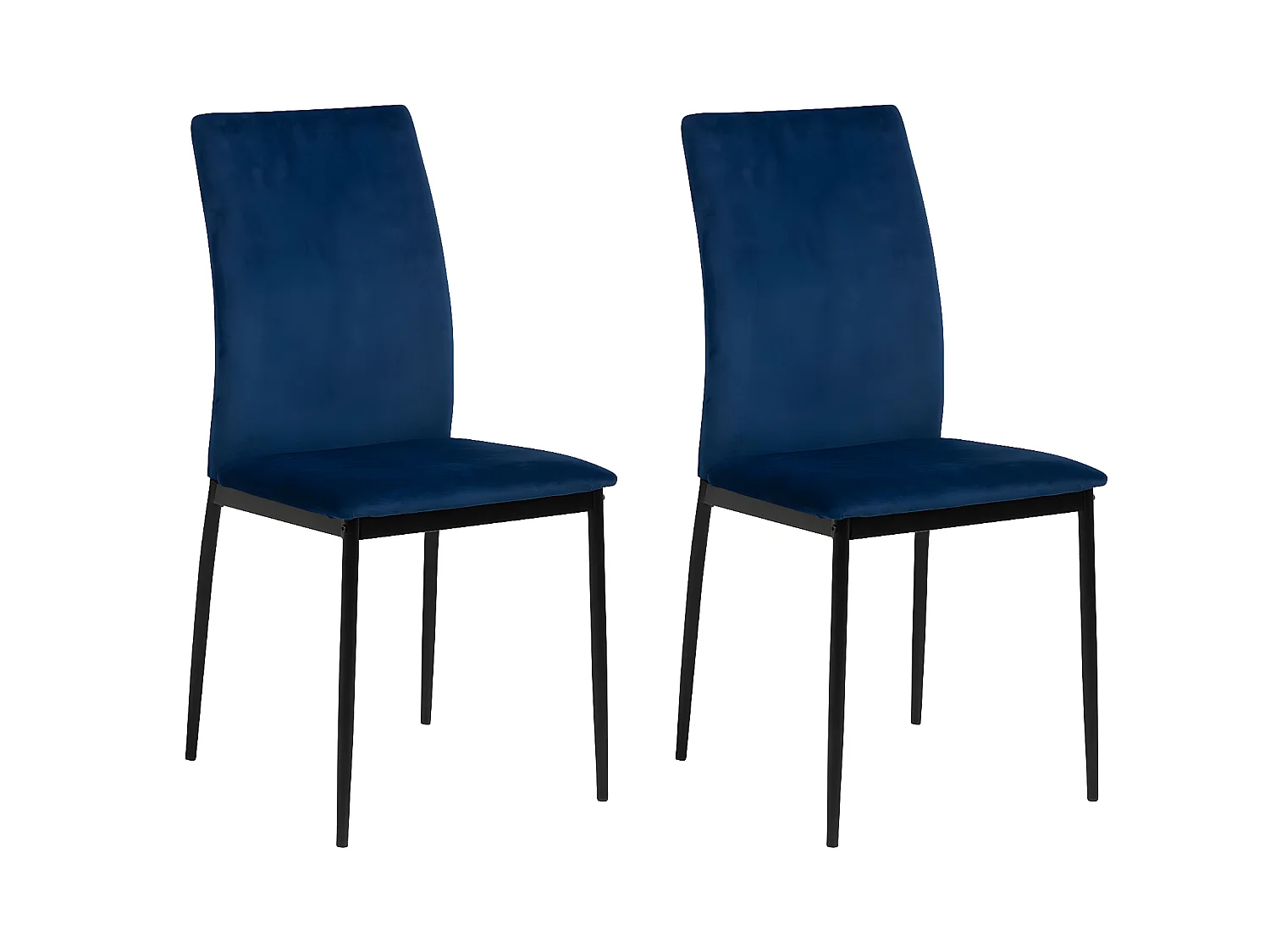 Chaise de salle à manger Demina bleu foncé