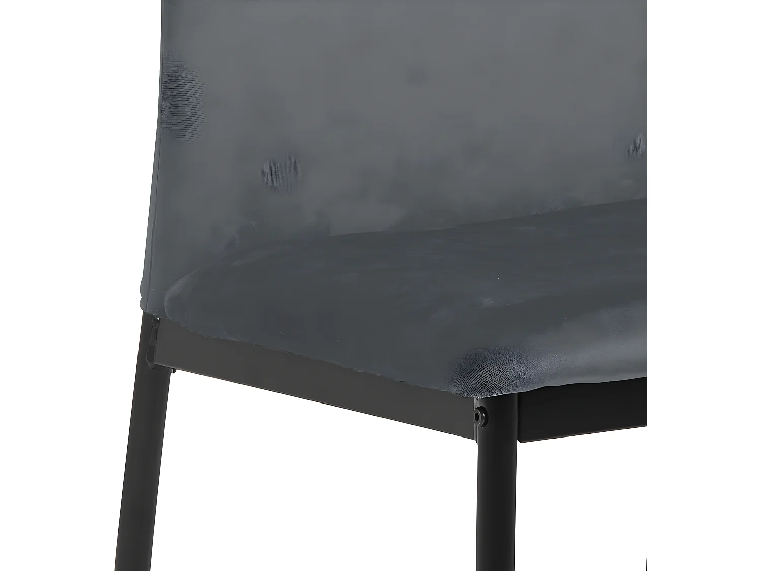 Des eetkamerstoel grijs.