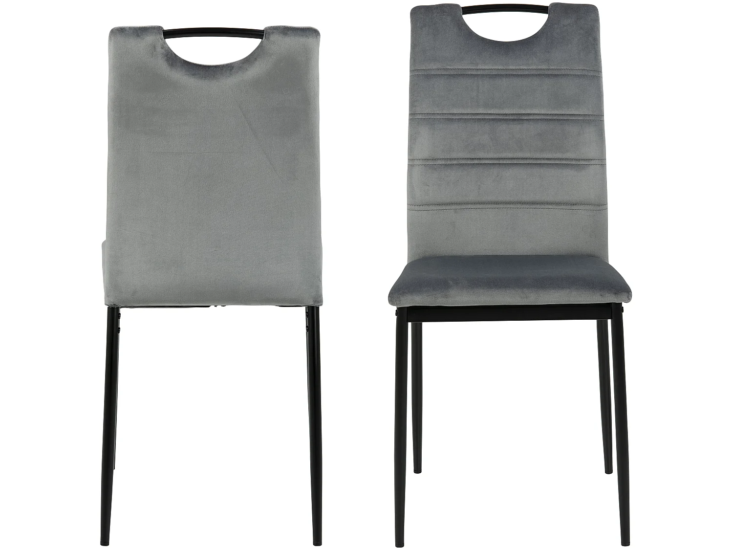 Dia eetkamerstoel velours grijs.