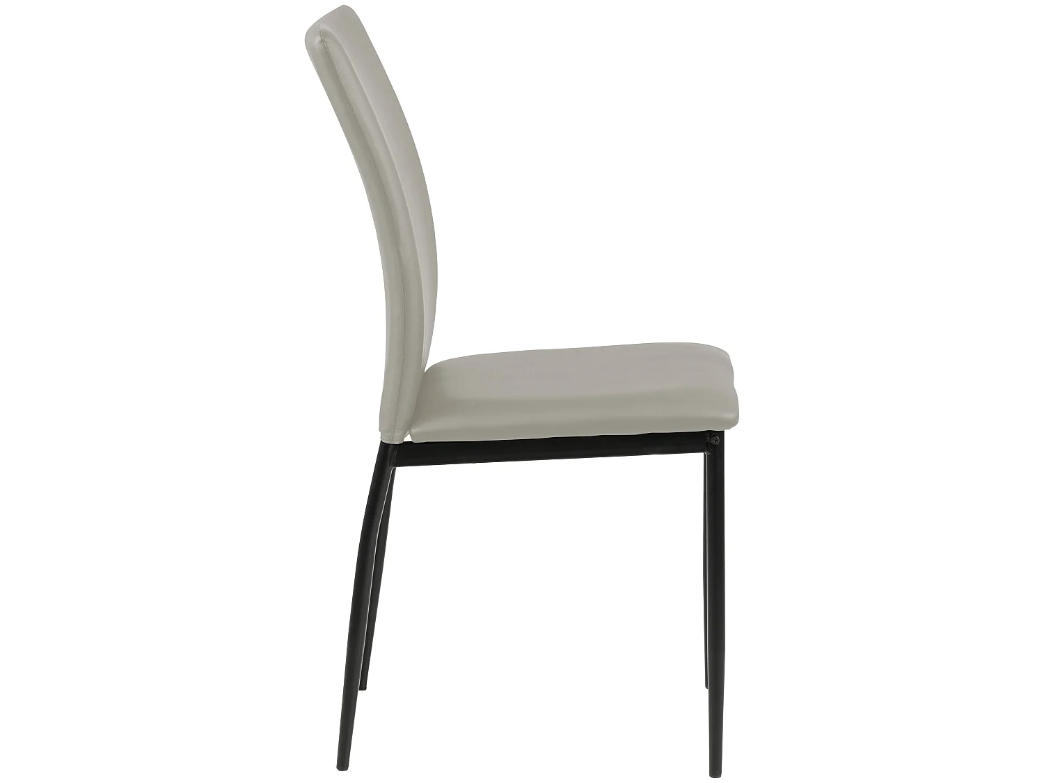 Des Esszimmerstuhl taupe.