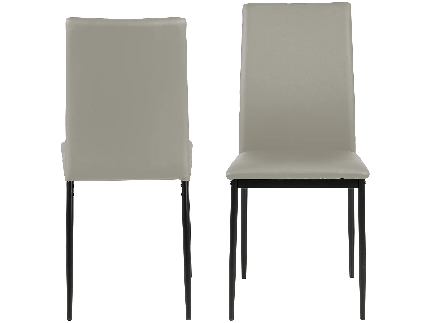 Des Chaise de salle à manger taupe.