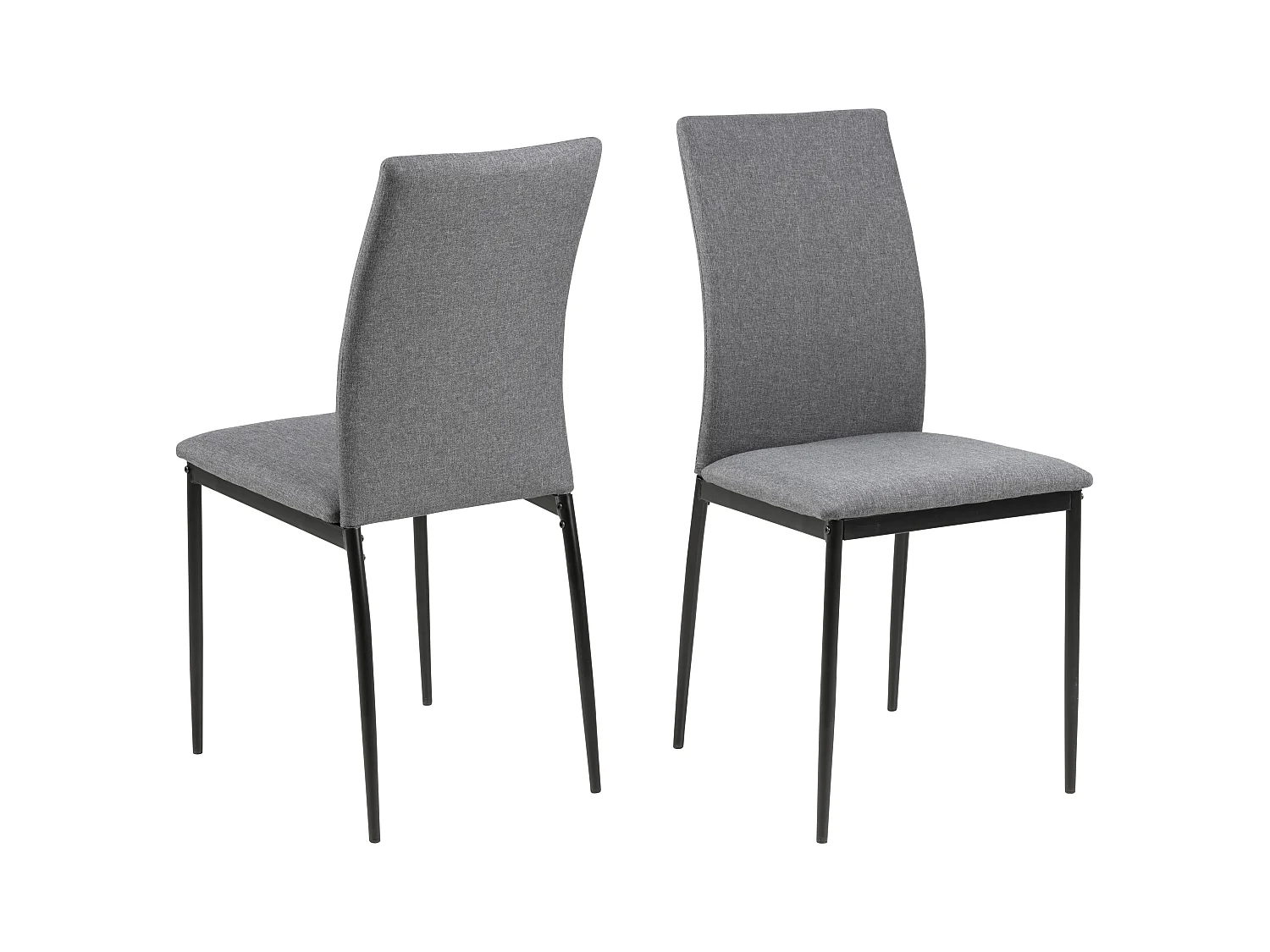Des eetkamerstoel grijs.