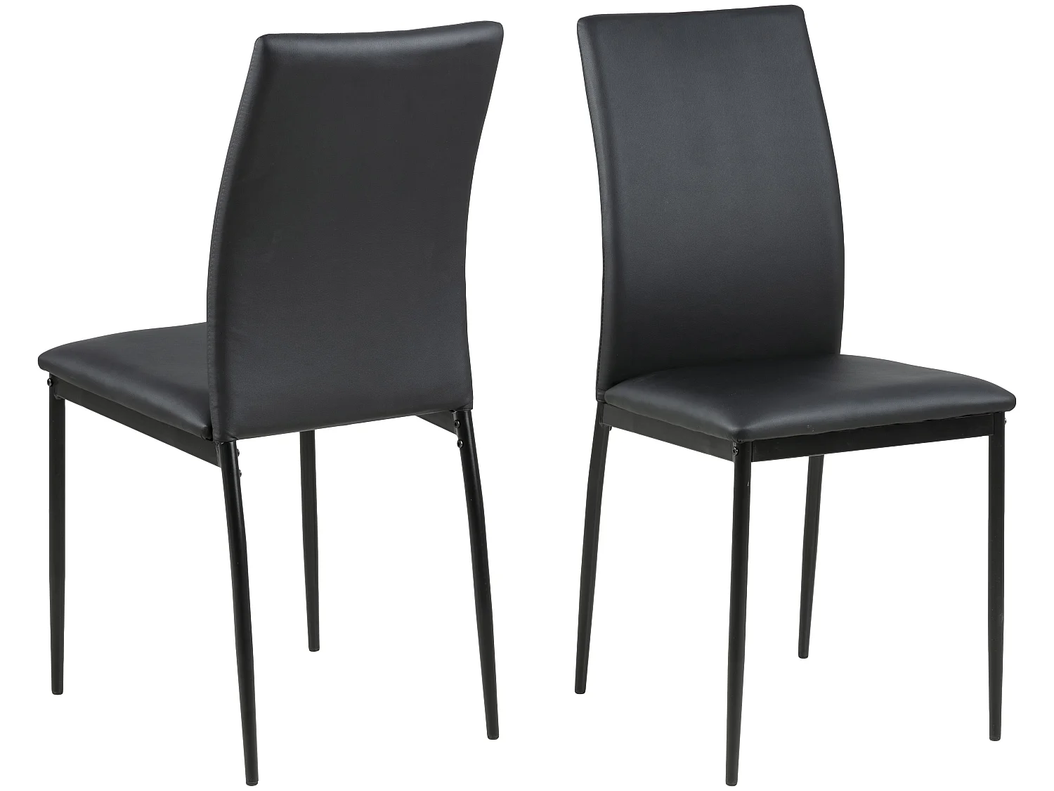 Silla de comedor Des negra.