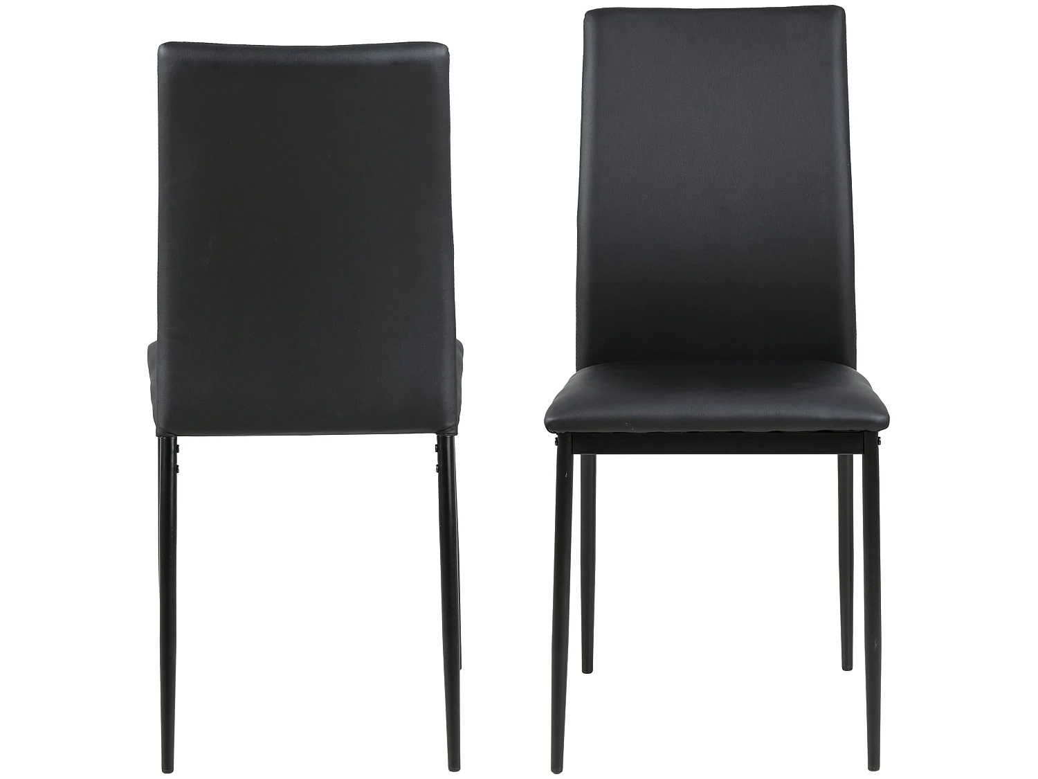 Silla de comedor Des negra.