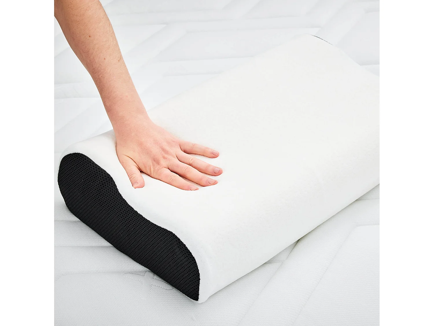 Lot de 2 oreillers ergonomiques Bultex à mémoire de forme 33x52