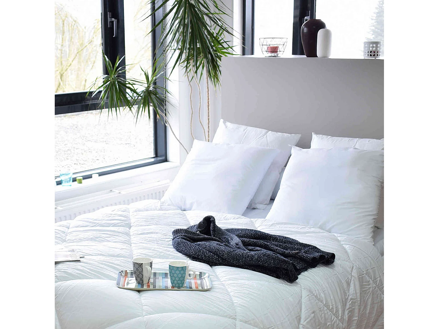 Oreiller fermeté modulable mousse mémoire mémory 60x60