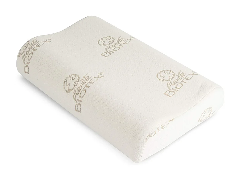 Oreiller ergonomique mousse mémoire végétale 40x60 ferme Biotex Maïa