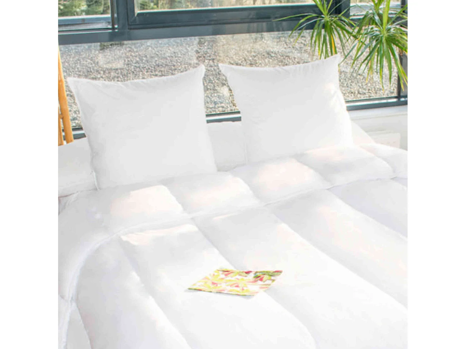 Lot de 2 oreillers haute lavabilité 95°C 60x60