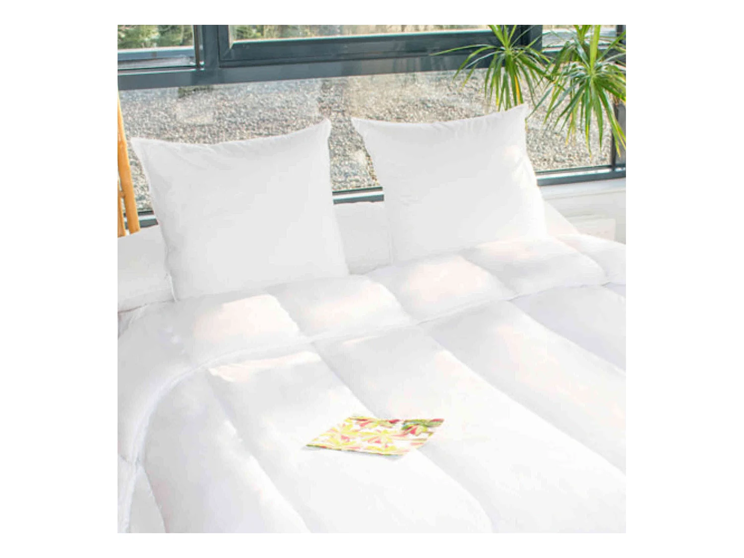 Lot de 2 oreillers haute lavabilité 95°C 60x60