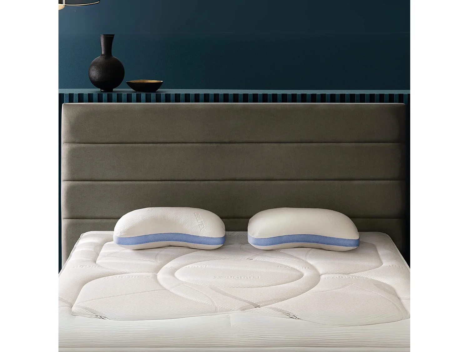 Lot de 2 oreillers Bultex à mémoire de forme Memoform 40x60