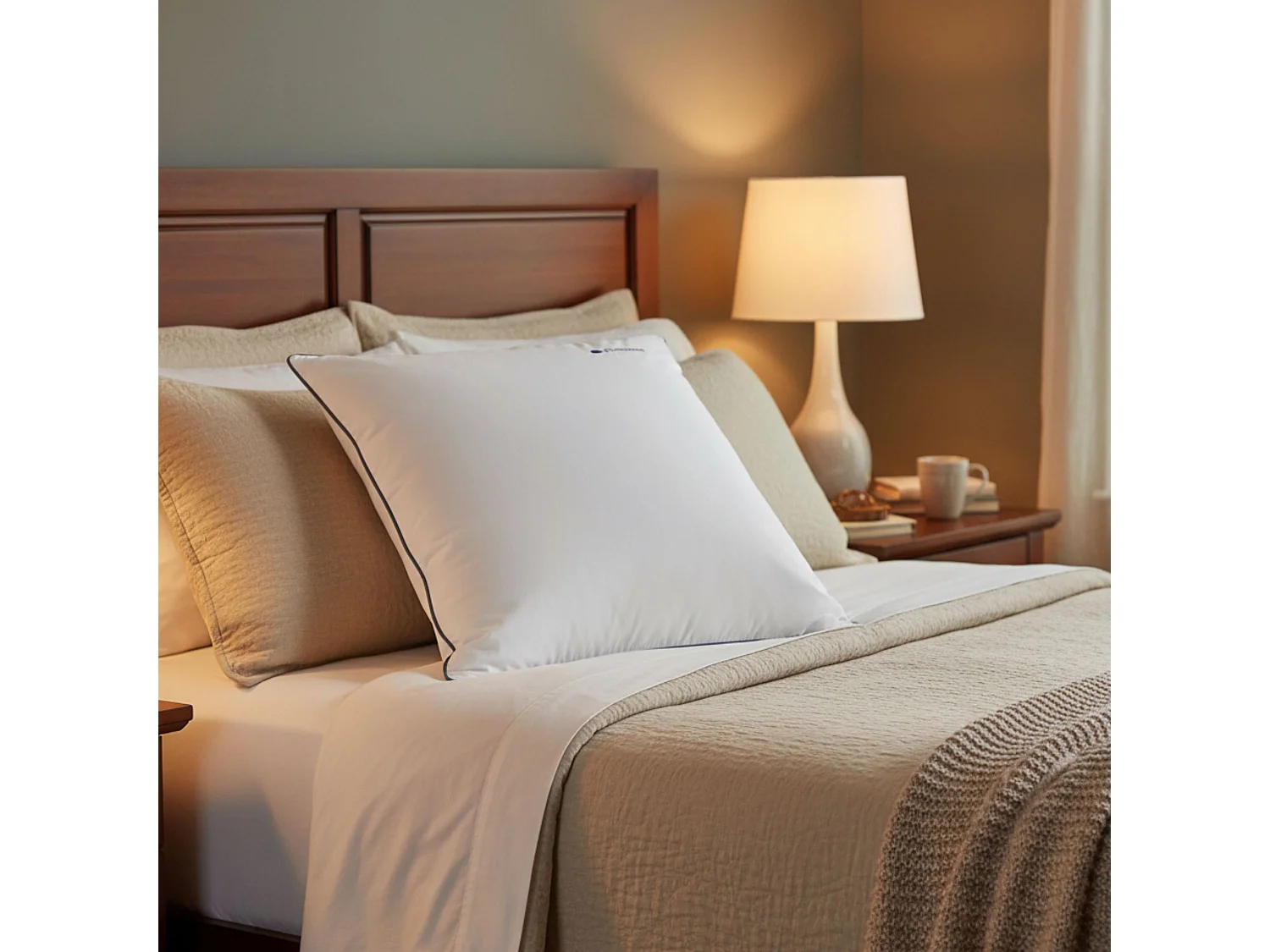 Oreiller Simmons Quiétude ressorts ensachés 60x60