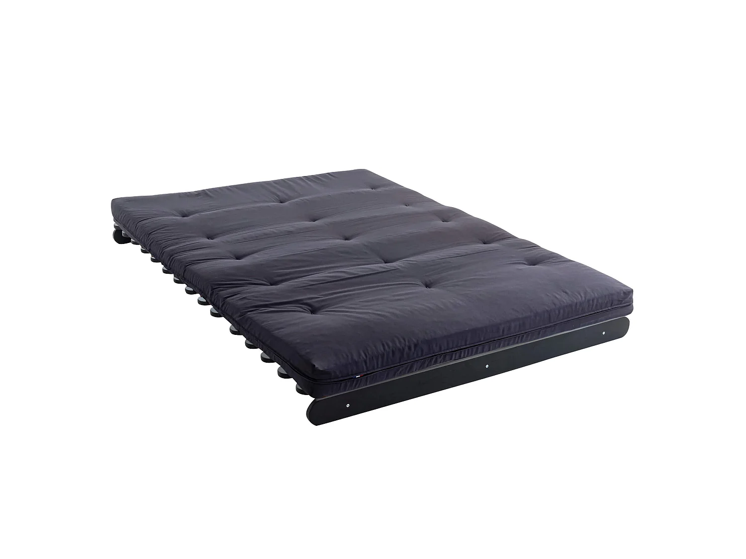 Matelas futon anthracite coeur en latex 90x190