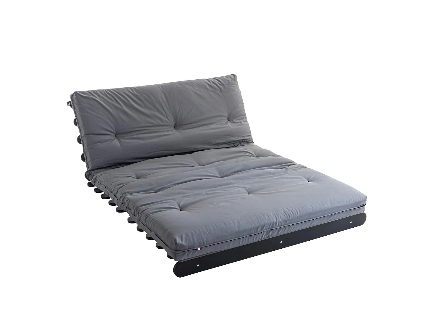 Matelas futon gris clair coeur en latex 90x200