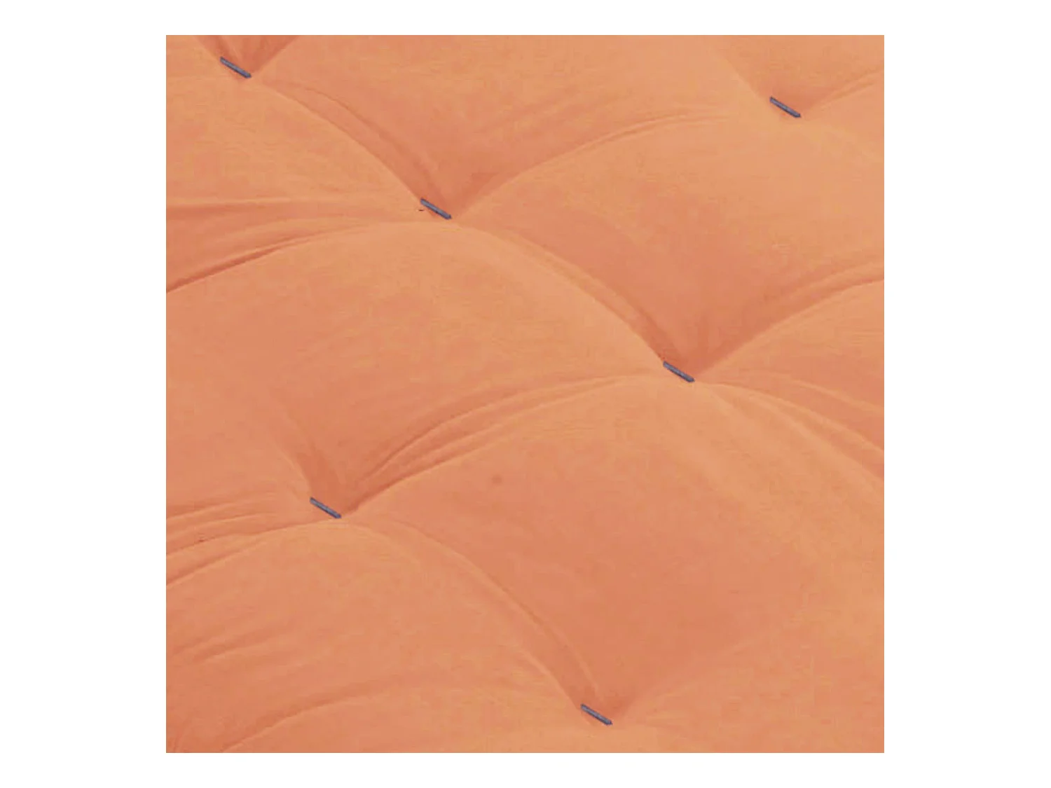 Matelas futon orange goyave coeur en latex 90x200