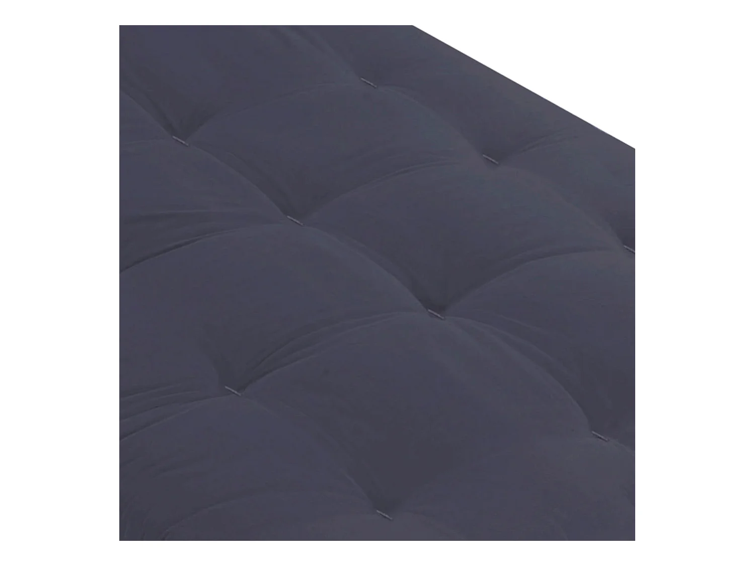 Matelas futon anthracite coeur en latex 140x200