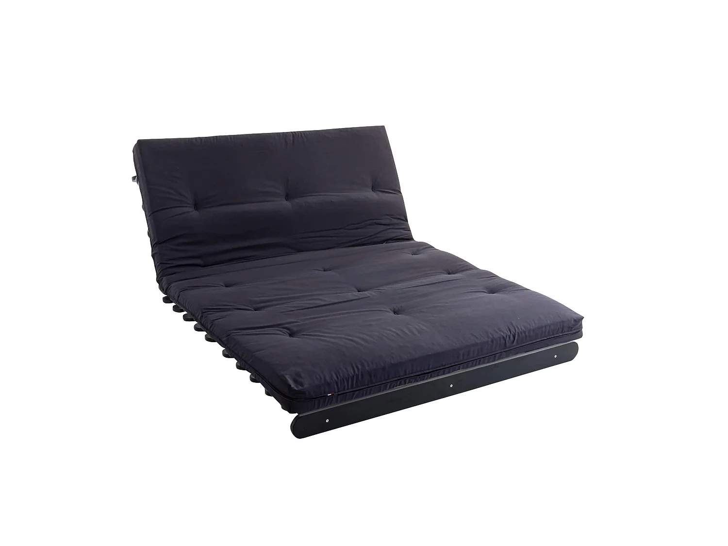 Matelas futon anthracite coeur en latex 140x200