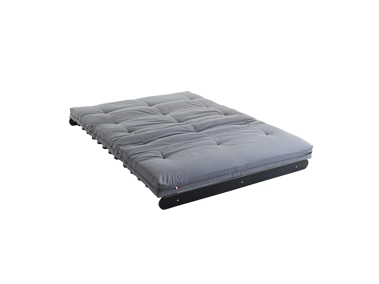 Matelas futon gris clair coeur en latex 140x200