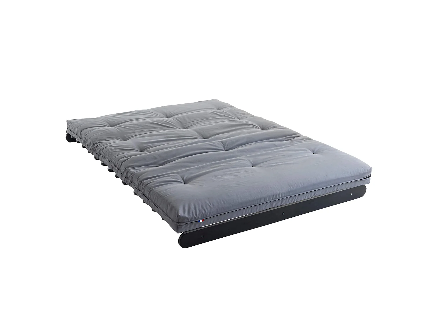Matelas futon gris clair coeur en latex 140x200