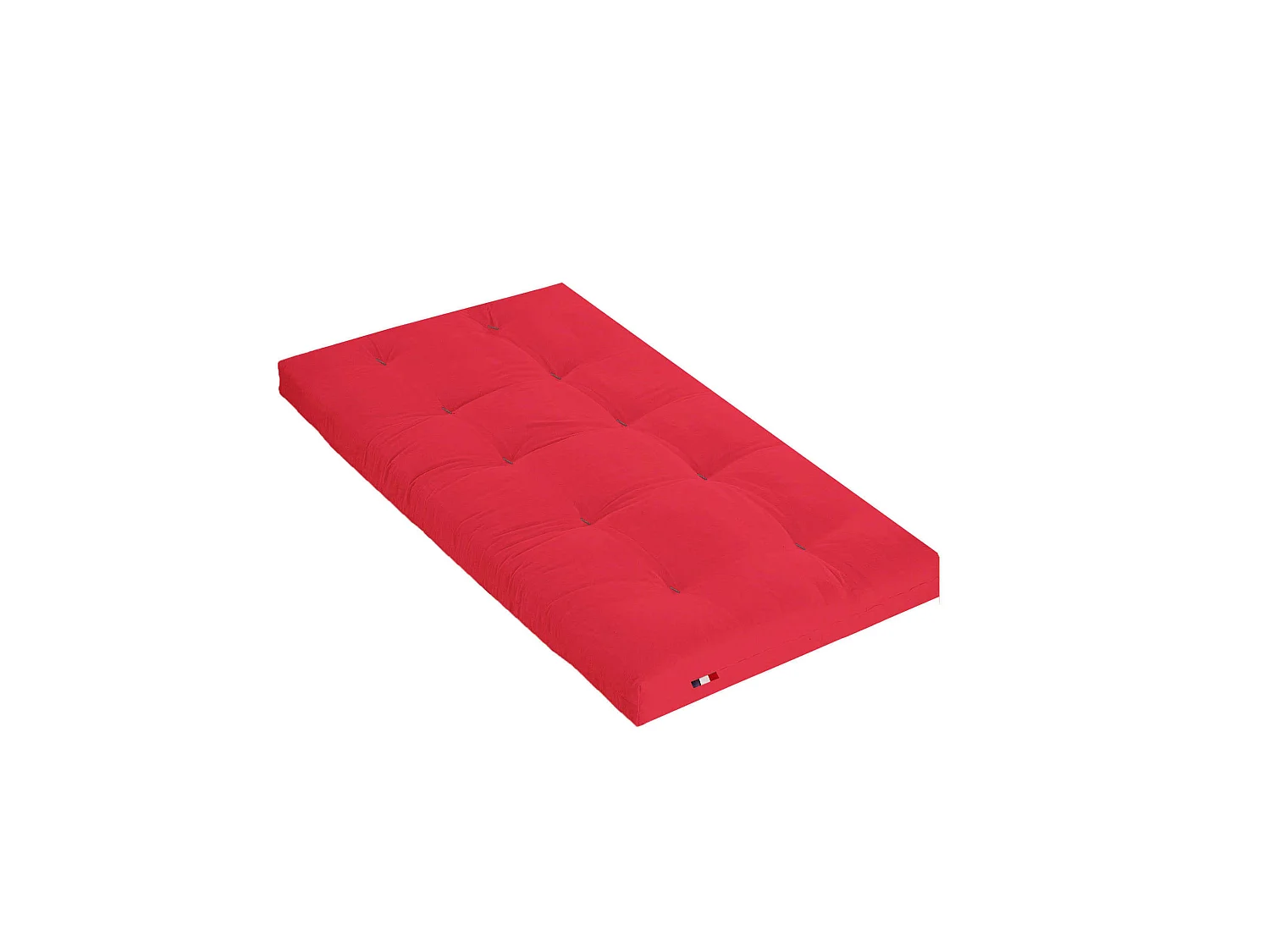 Matelas futon rouge coeur en latex 90x190