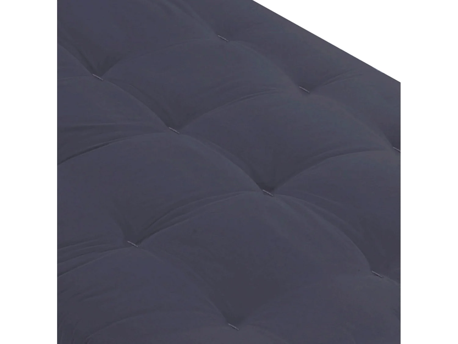 Matelas futon anthracite coeur en latex 140x190