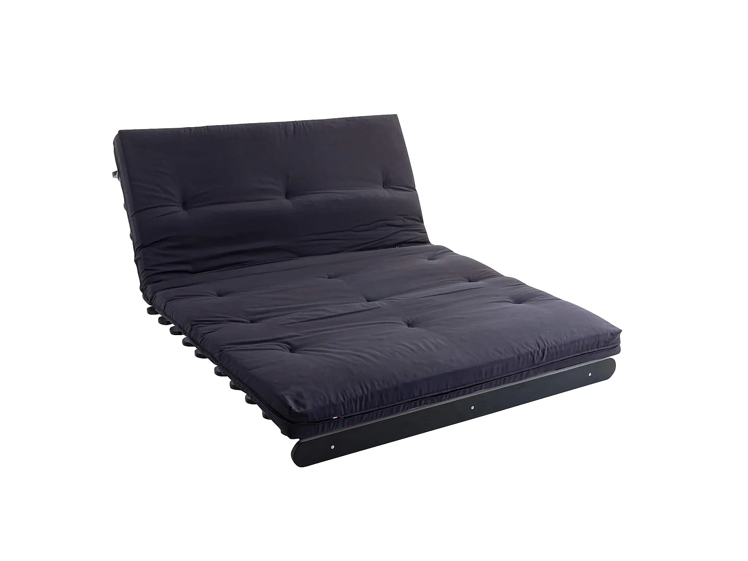 Matelas futon anthracite coeur en latex 160x200