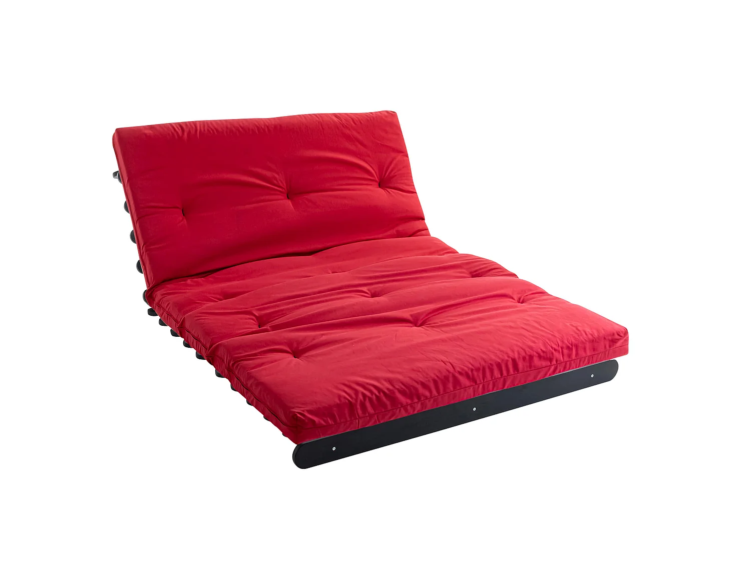 Matelas futon rouge coeur en latex 140x190