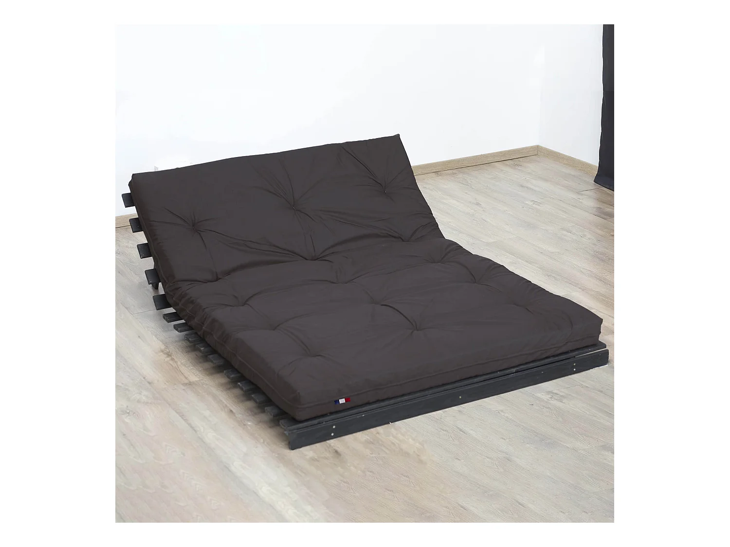 Matelas futon chocolat coeur en latex 140x200