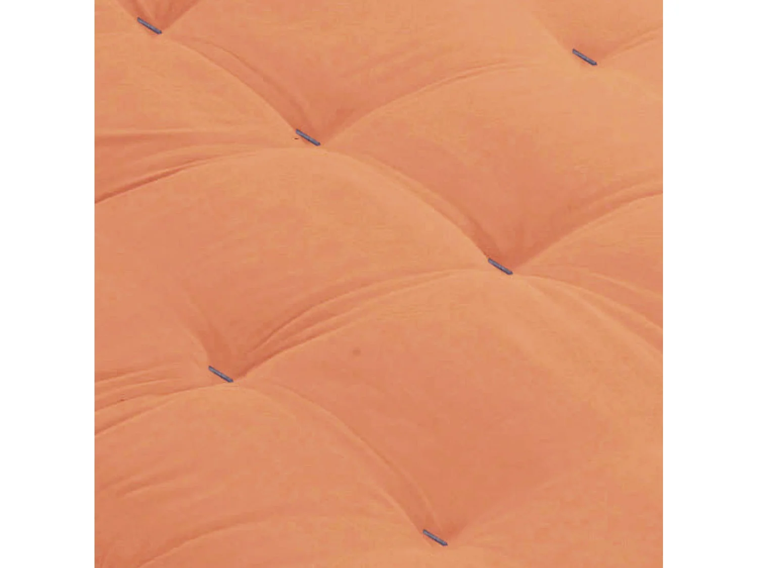 Matelas futon orange goyave coeur en latex 90x190