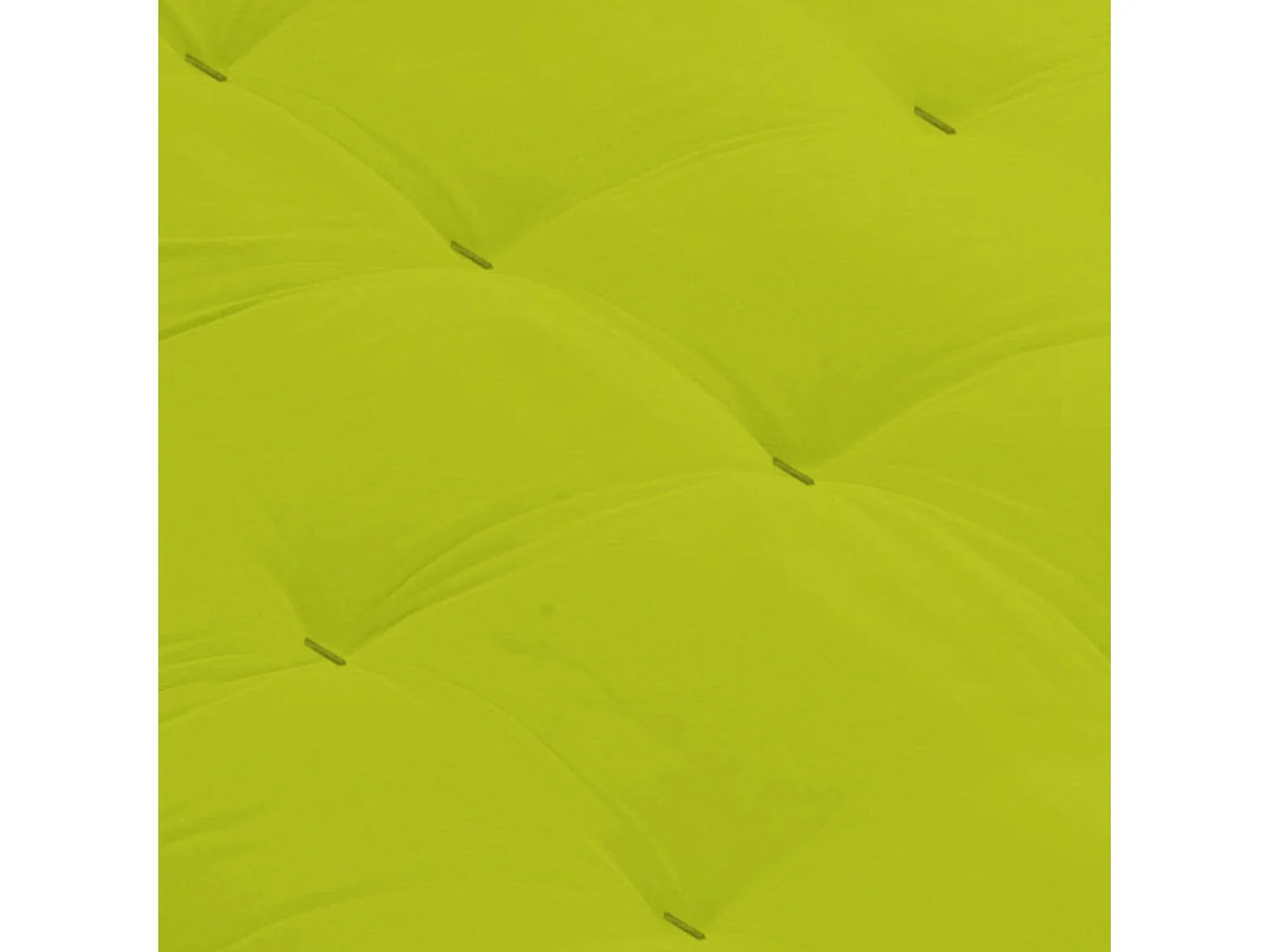 Matelas futon vert pistache coeur en latex 90x200