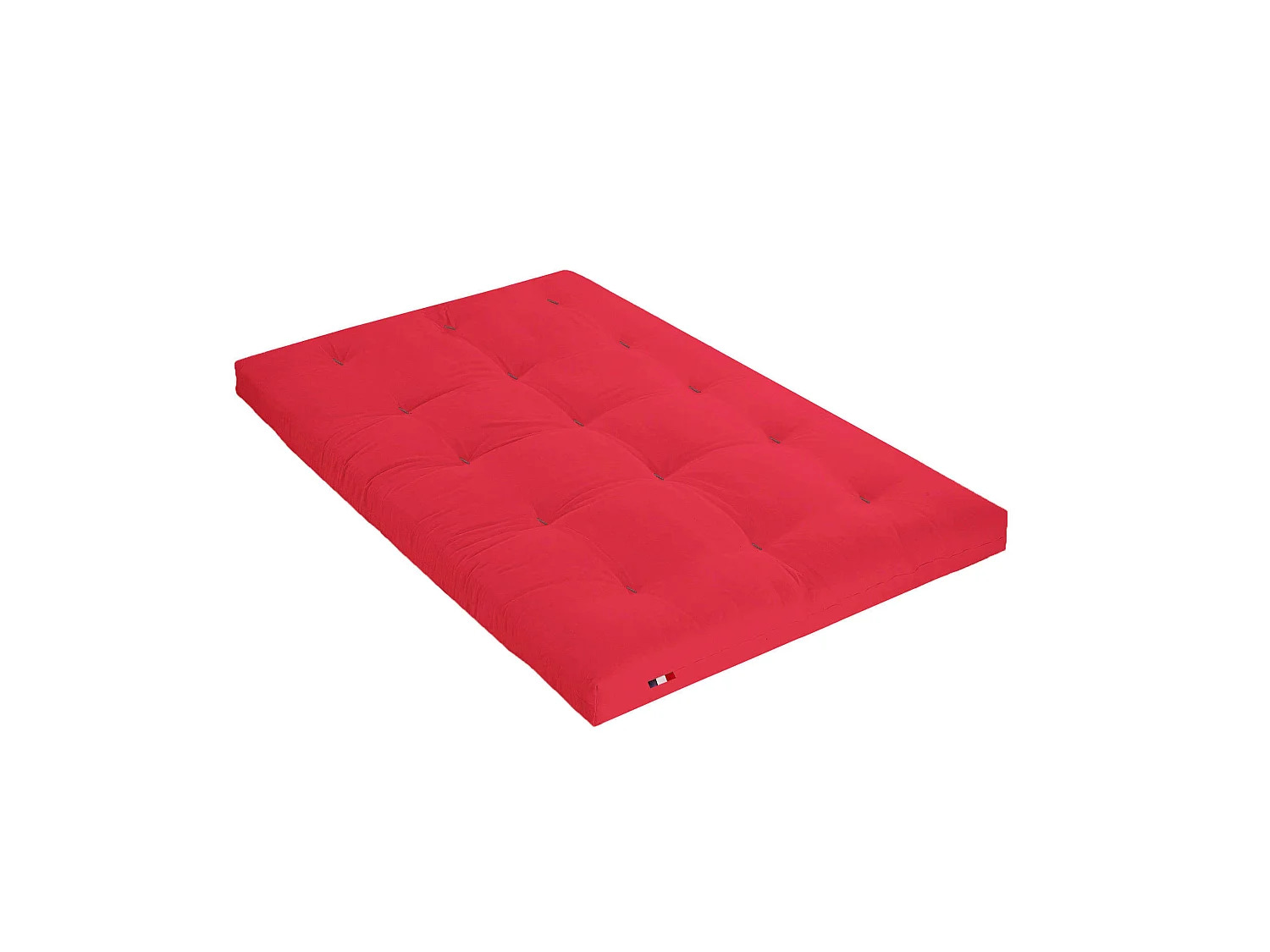 Matelas futon rouge coeur en latex 140x200