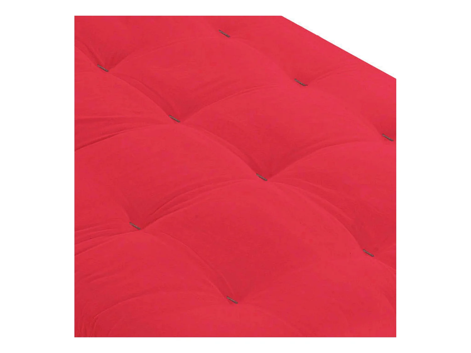 Matelas futon rouge coeur en latex 140x200