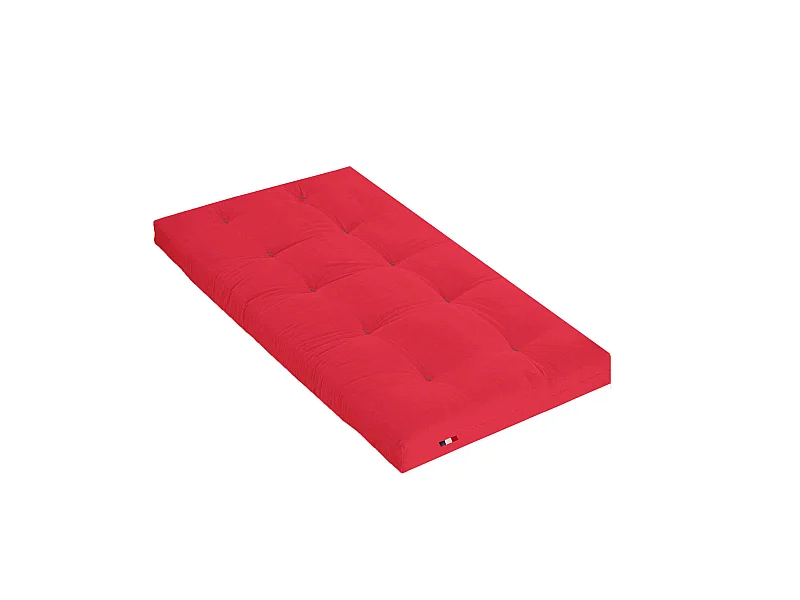 Matelas futon rouge coeur en latex 90X200