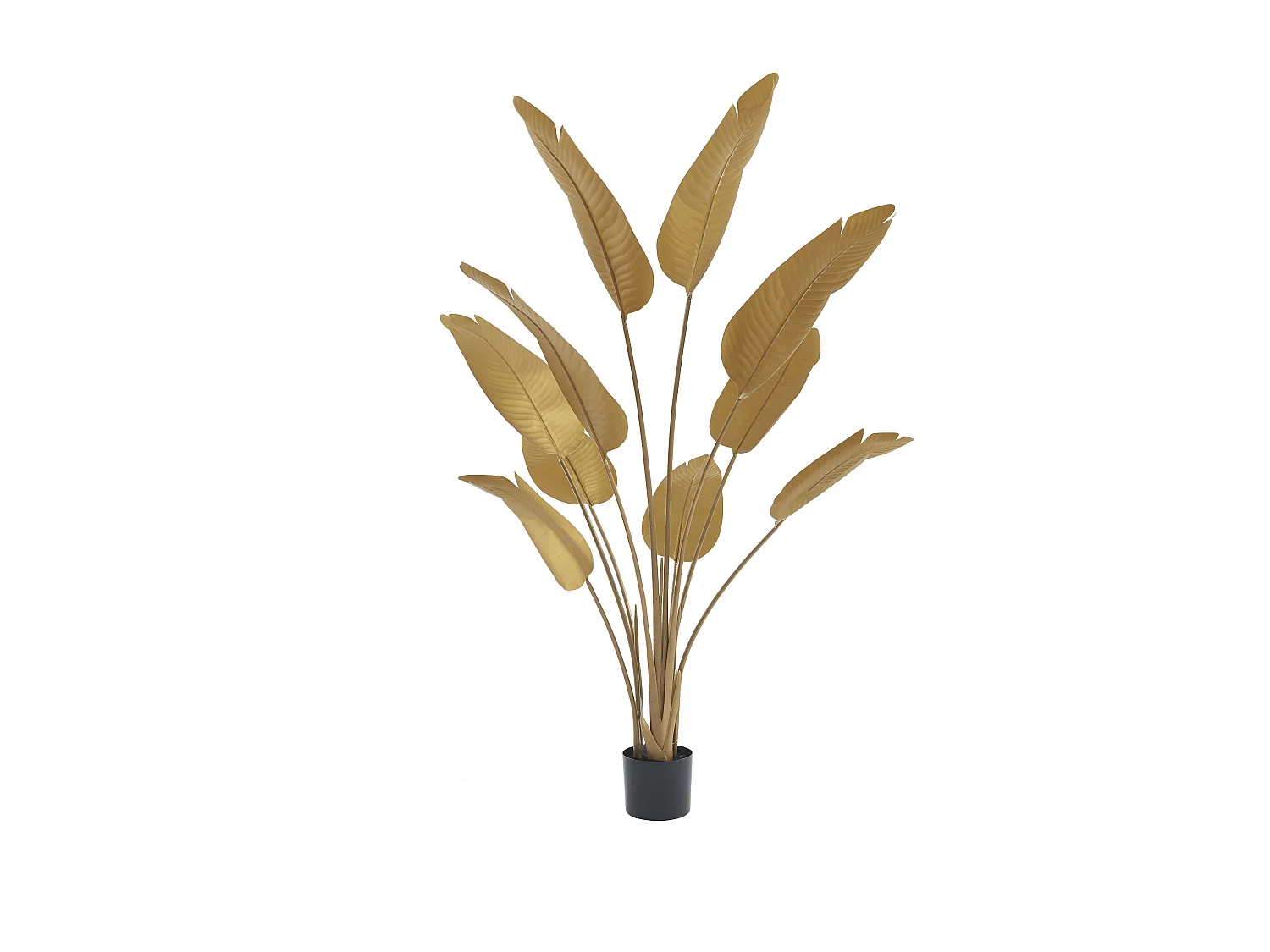 Kunstpflanze Bananenbaum mit Topf - 160 cm - Goldfarben - NENDAZ