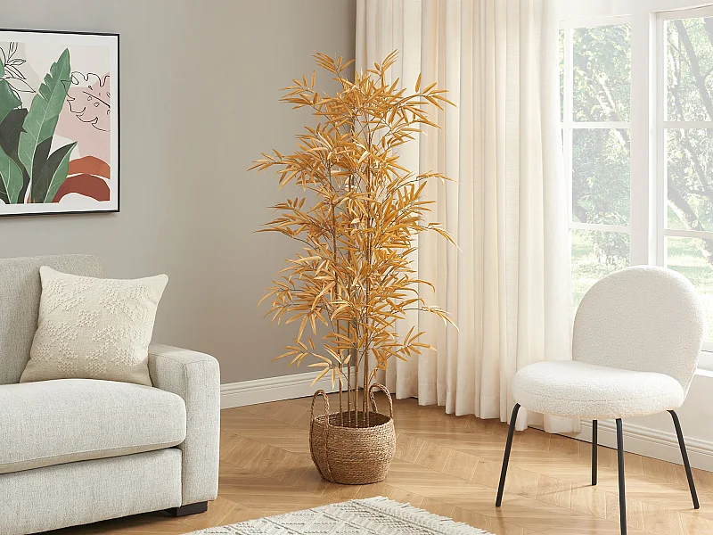 Árbol artificial de bambú - Alt. 165 cm - Dorado - BAMBOUSERAIE