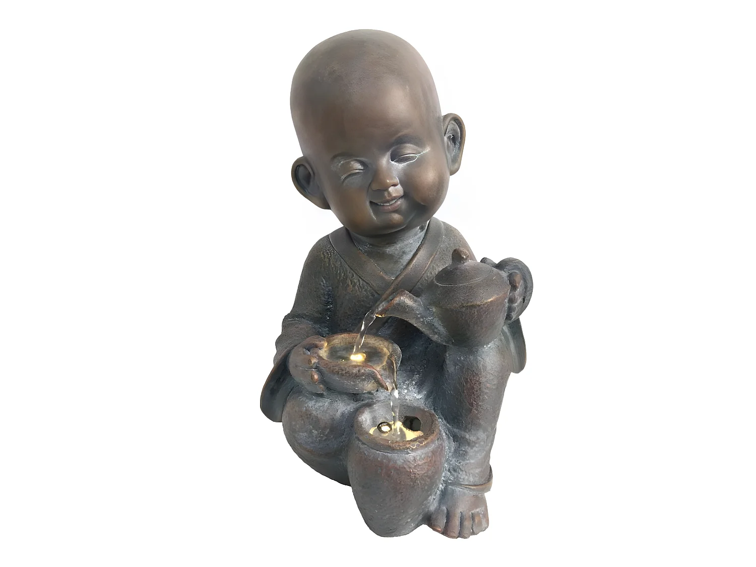 Mini-Fontaine dintérieur Moine Bouddhiste 31 cm