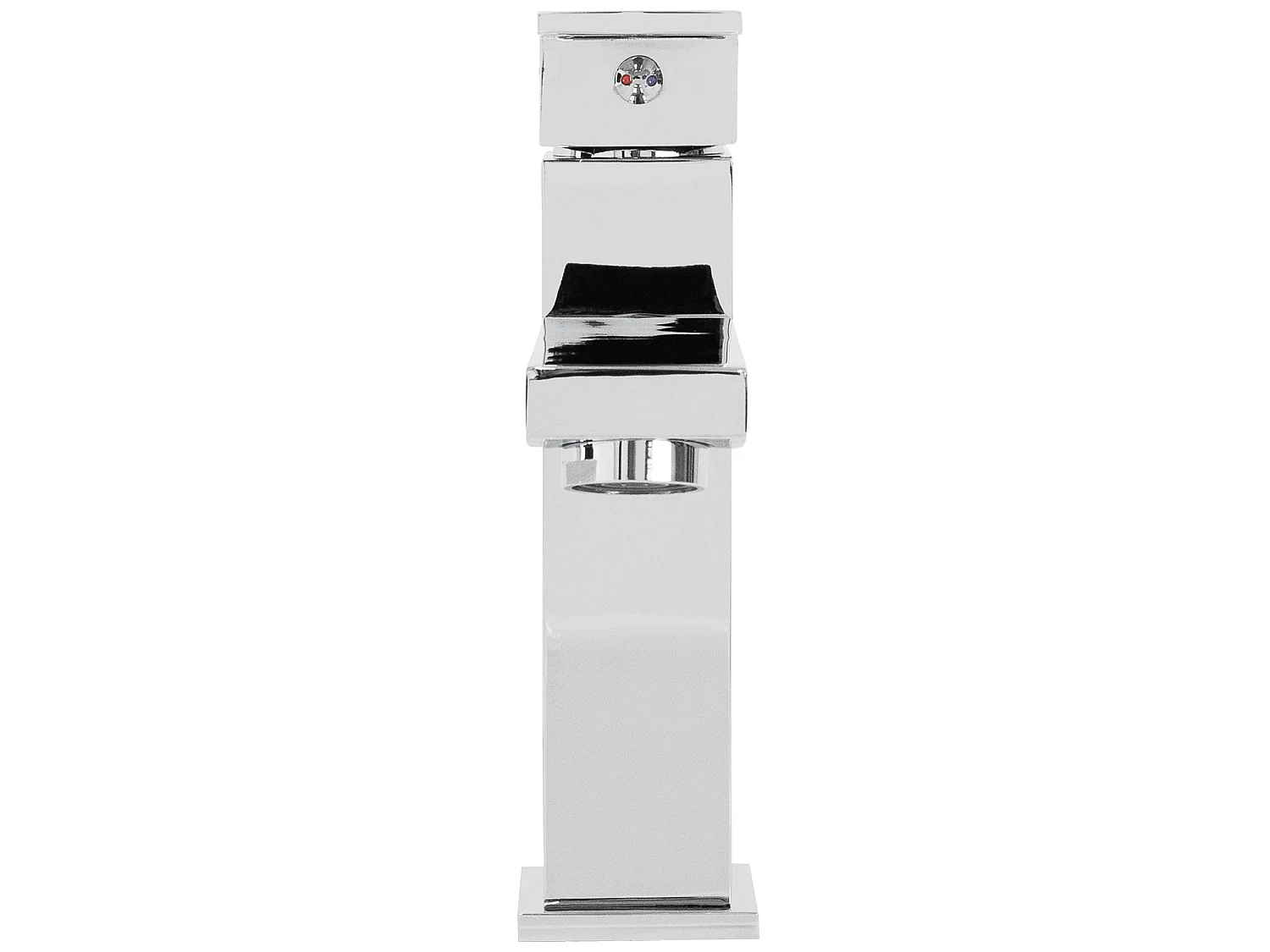 Rubinetto del lavabo quadrato in ottone miscelatore cromato per cucina lavello