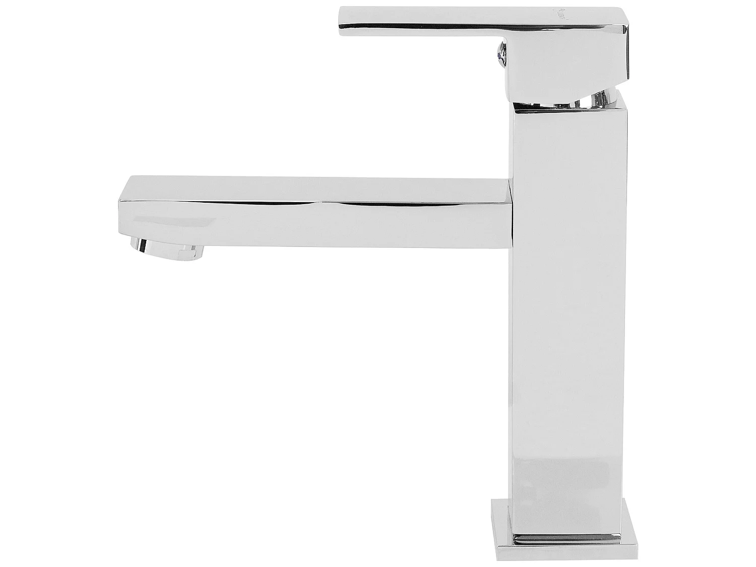 Rubinetto del lavabo quadrato in ottone miscelatore cromato per cucina lavello