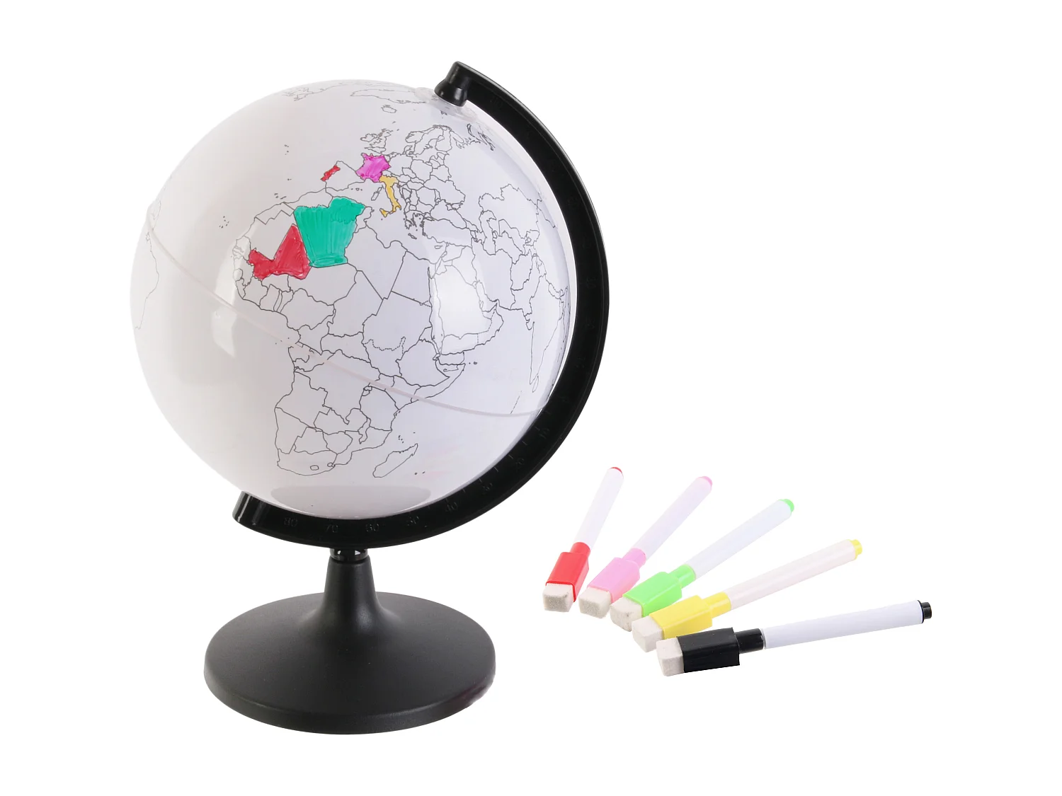 Globe Rotatif A Personnaliser Et Feutres 22cm2