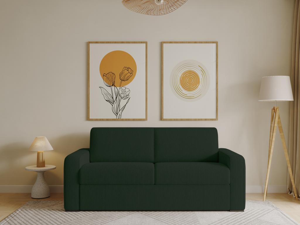 Schlafsofa mit Matratze 3-Sitzer - Liegefläche mit Lattenrost mit breiten L günstig online kaufen