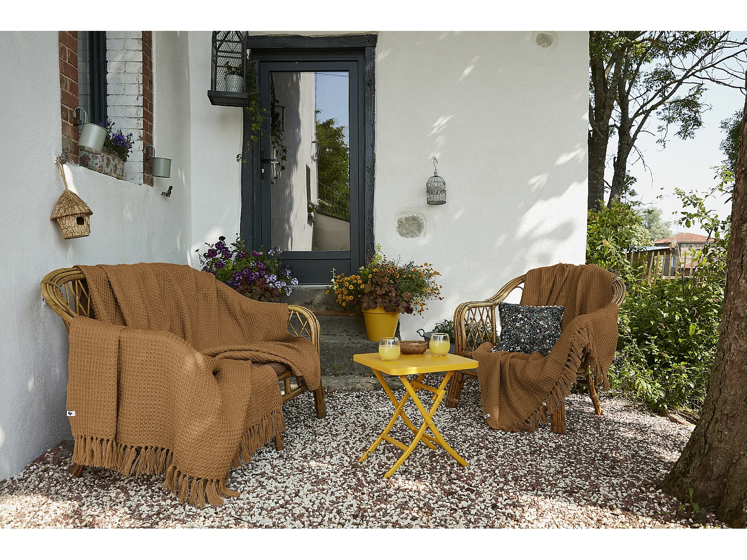 Plaid a franges Gabin